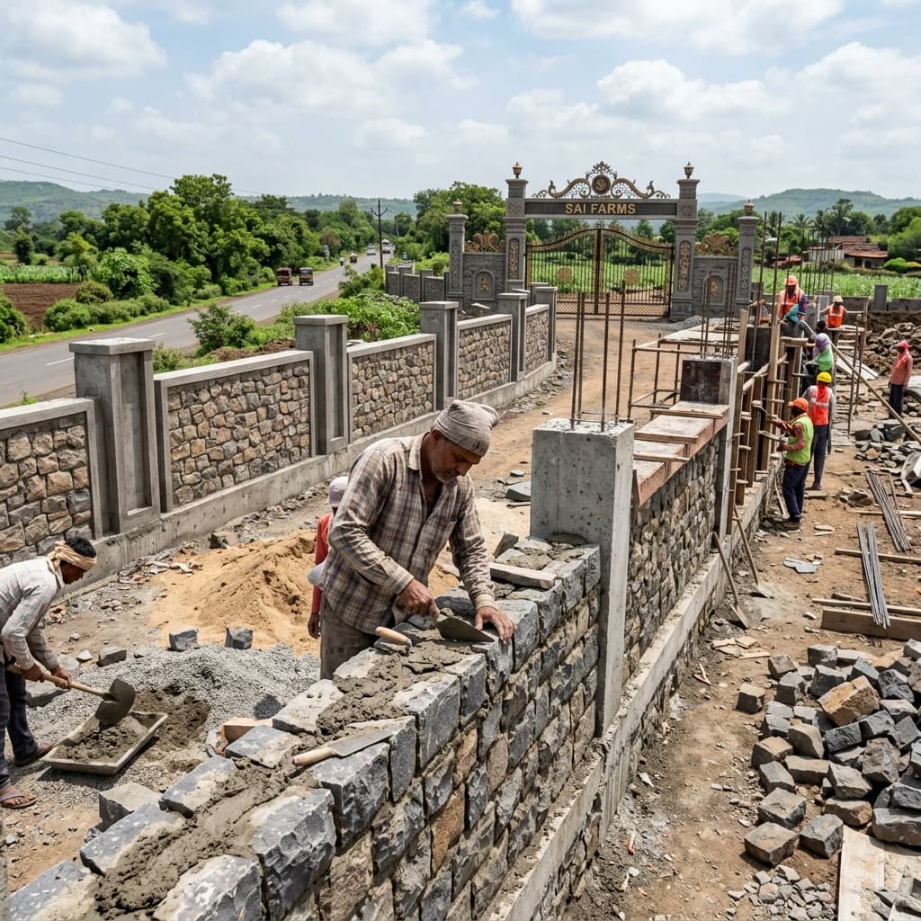 Compound Wall & Gates